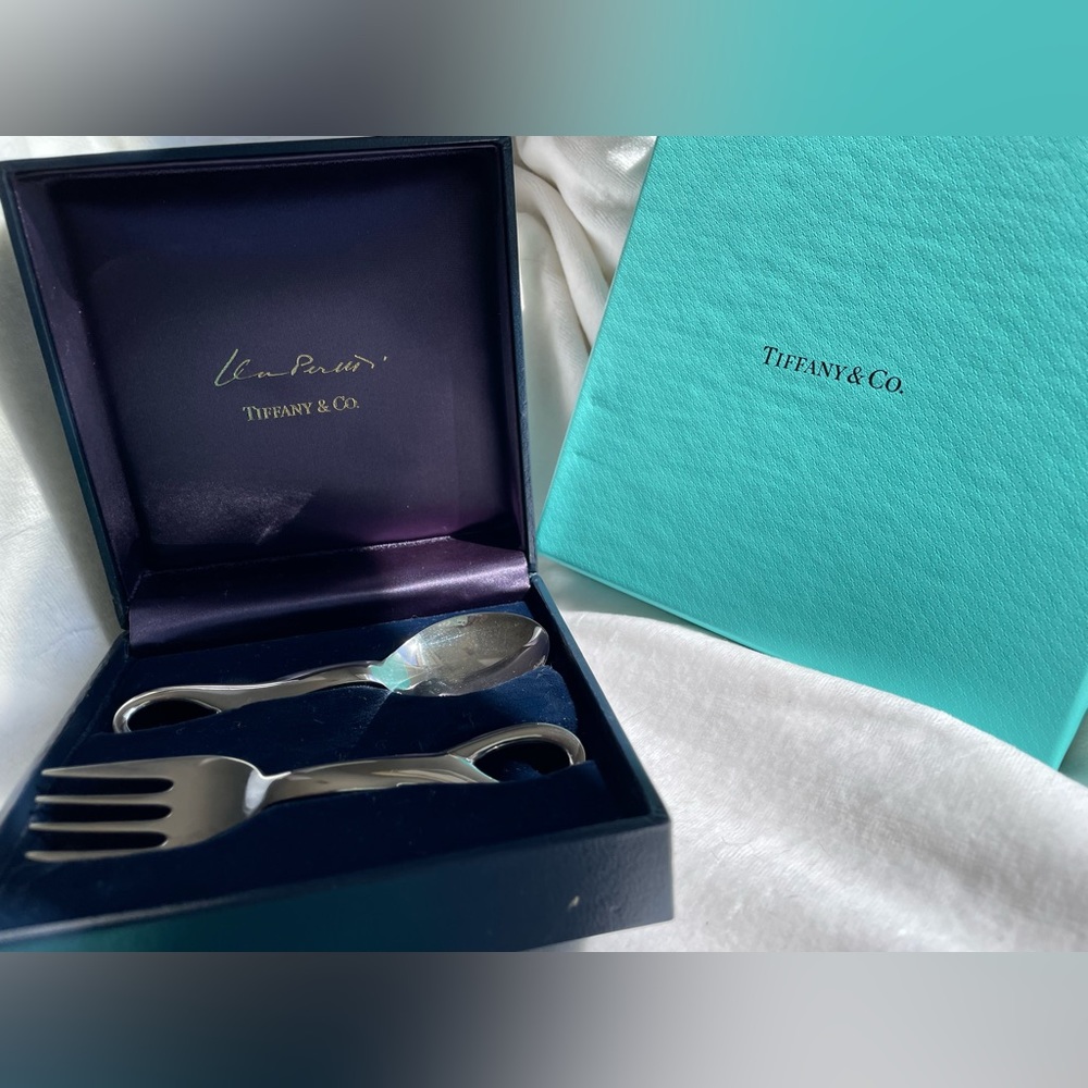 Tiffany & Co. Elsa Peretti® Padova™ Fork and Spoon Baby Set
